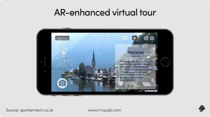 top travel app features AR enhanced virtual tour
