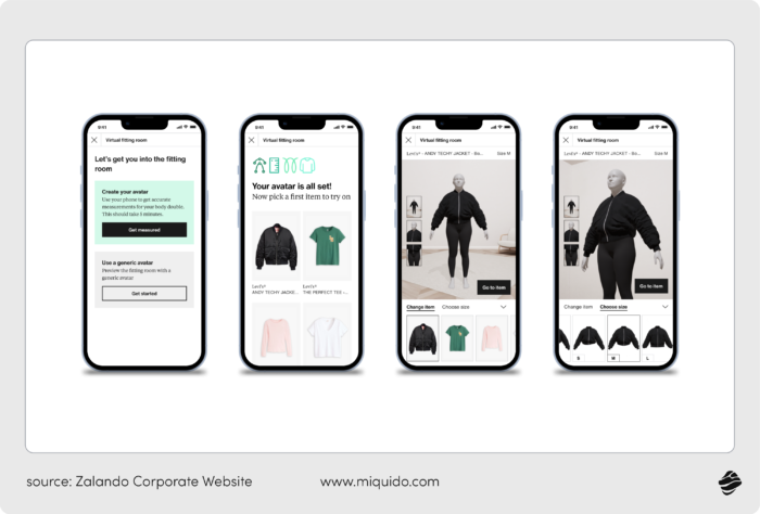 ai in mobile apps zalando virtual fitting room