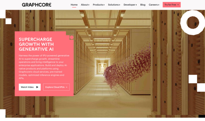 GraphCore homepage