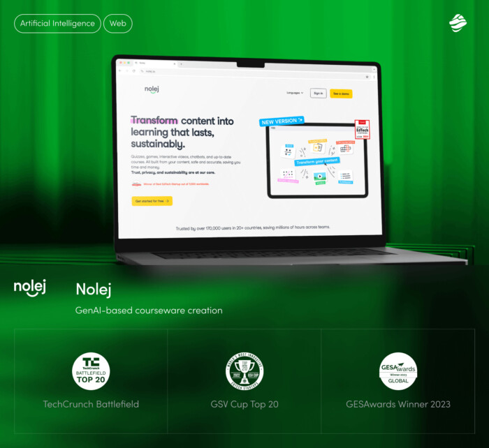 nolej awards generative AI business use case