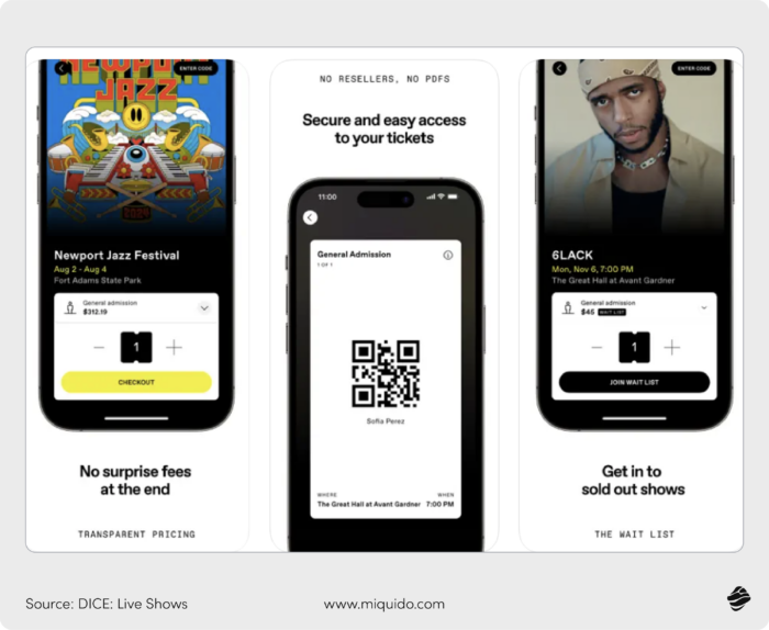 fintech and music industry dice live shows@4x