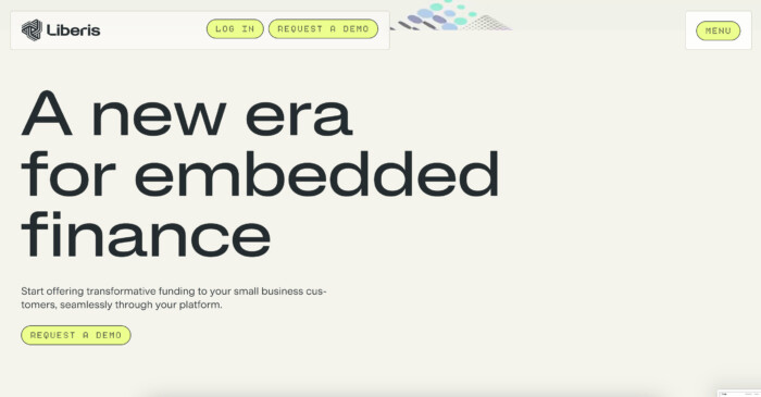 liberis homepage screenshot.