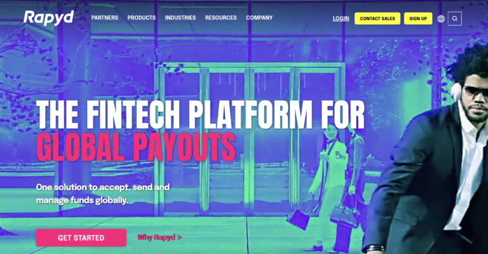 rapyd's website screenshot.