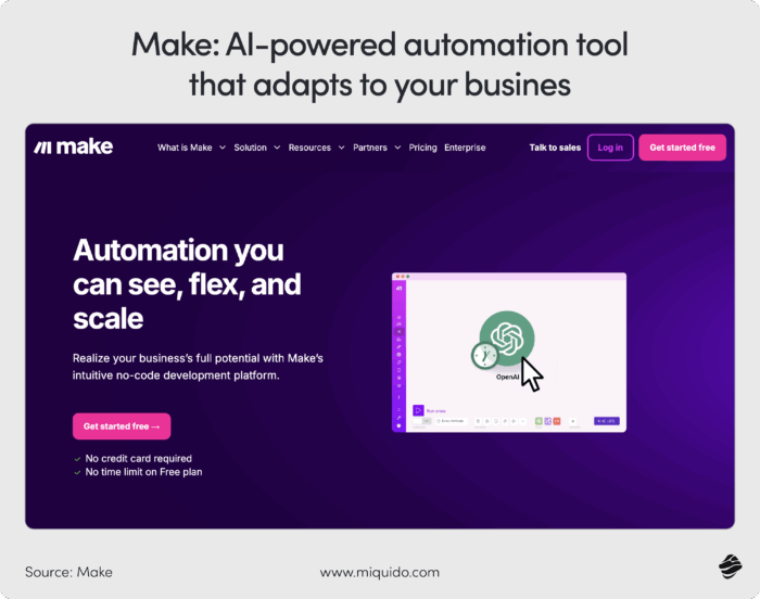 Make: AI-powered automation tool that adapts to your business