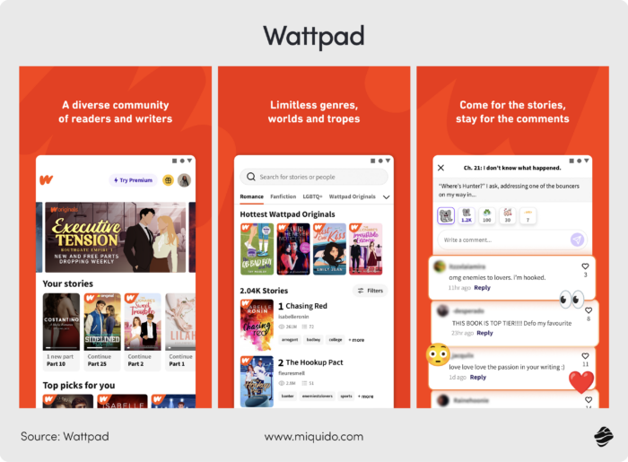 10 most popular entertainment mobile apps in 2025 Wattpad