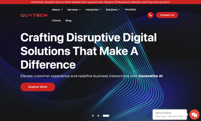 quytech top generative AI companies