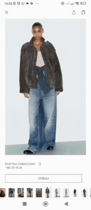 zara product catalog navigation mobile ui ux tips ecommerce